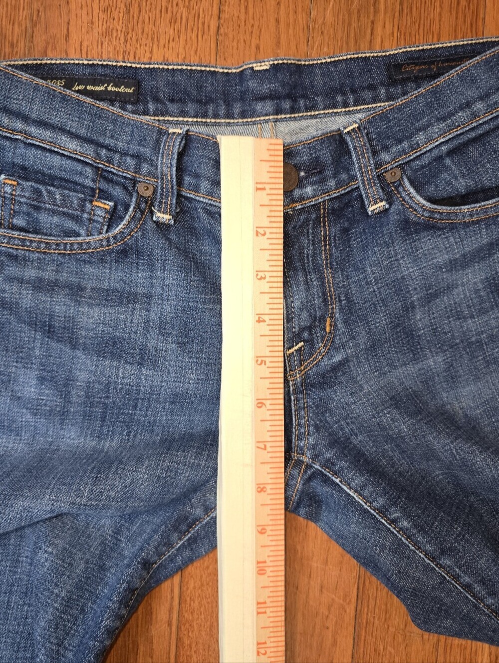 Citizens of Humanity Margo Stretch Low Raise Bootcut Jeans Sz.29 Dark Wash - Picture 9 of 16